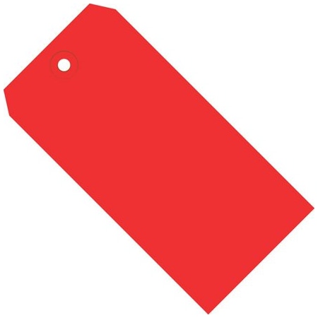 Bsc Preferred 4 1/4 x 2 1/8'' Red 13 Pt. Shipping Tags, 1000PK BUY00015562